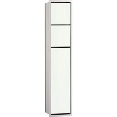 Emco ASIS 150 Module de WC encastré - aluminium/blanc opale - Publicité Emco ASIS 150 Module de WC encastré - aluminium/blanc opale - Publicité