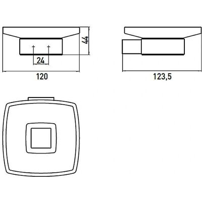 EMCO Loft Wand Seifenspender - Mattiertes Glas & Edelstahl EMCO Loft Wand Seifenspender - Mattiertes Glas & Edelstahl