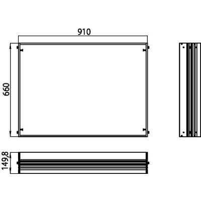 Emco Modèle 989700007 Cadre de miroir rectangulaire en aluminium - Armoire à miroir - Publicité Emco Modèle 989700007 Cadre de miroir rectangulaire en aluminium - Armoire à miroir - Publicité