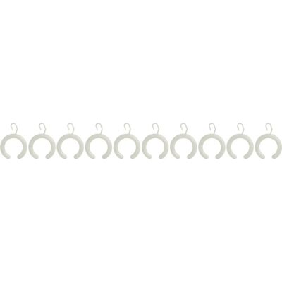 Emco White Shower Curtain Rings - 2 Pack, 10 pcs - Shower, Hooks, Bathroom Emco White Shower Curtain Rings - 2 Pack, 10 pcs - Shower, Hooks, Bathroom