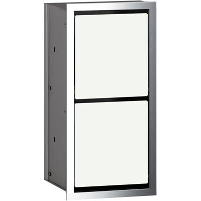 Emco - Modell 972527821 - Wandmontiertes WC-Papiermodul mit 2 Fächern - Chrom/Optiwhite Emco - Modell 972527821 - Wandmontiertes WC-Papiermodul mit 2 Fächern - Chrom/Optiwhite