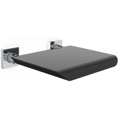 Emco System 2 Wandtoiletbril - Zwart & Chroom Emco System 2 Wandtoiletbril - Zwart & Chroom