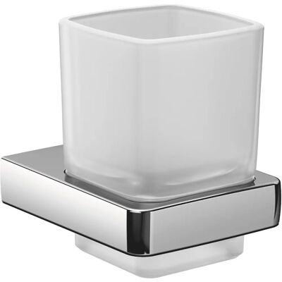 Support en verre de tendance Emco - Verre en cristal satiné, chrome - Accessoires de salle de bain Support en verre de tendance Emco - Verre en cristal satiné, chrome - Accessoires de salle de bain