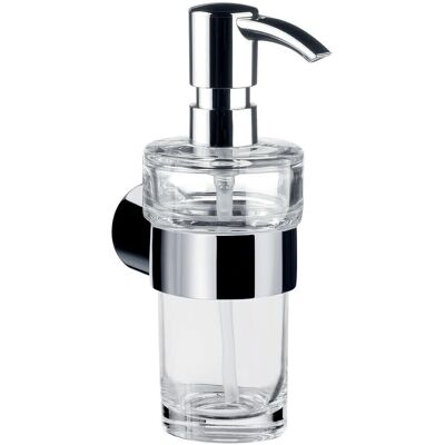Emco Modèle 842100102 - Distributeur de savon liquide mural - Chrome & Verre transparent Emco Modèle 842100102 - Distributeur de savon liquide mural - Chrome & Verre transparent