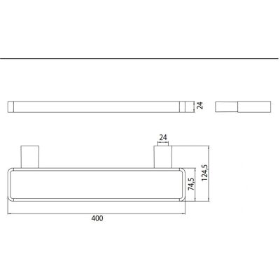 Emco Loft Chrom 400mm Relingsystem - Relingsystem Emco Loft Chrom 400mm Relingsystem - Relingsystem