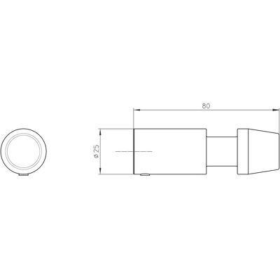 Emco Modell 357721200 - Chrom/Schwarz Türstopper & Haken System Emco Modell 357721200 - Chrom/Schwarz Türstopper & Haken System
