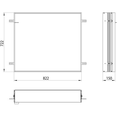 Emco 949700011 Aluminiumrahmen für Lichtspiegelschrank - 80cm Emco 949700011 Aluminiumrahmen für Lichtspiegelschrank - 80cm
