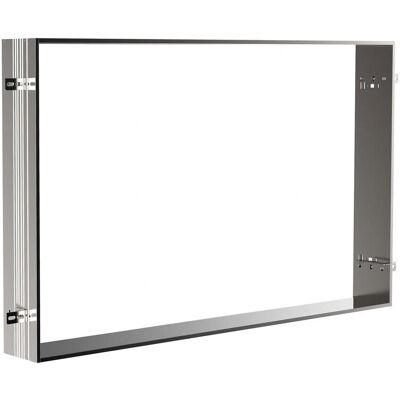 Cadre d'encastrement Emco Prime pour armoire miroir LED 120cm - Aluminium - Publicité Cadre d'encastrement Emco Prime pour armoire miroir LED 120cm - Aluminium - Publicité