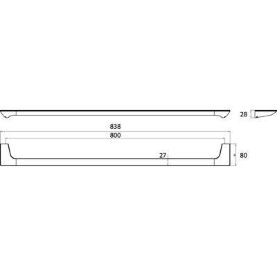 Emco Modell 166000181 Chrom 800mm Wandmontage Handtuchhalter Emco Modell 166000181 Chrom 800mm Wandmontage Handtuchhalter