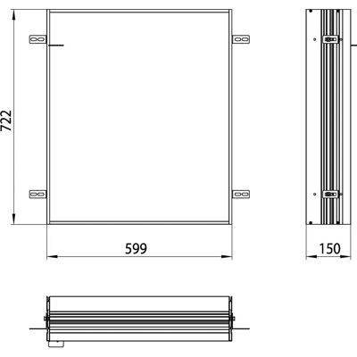 Emco Prime 2 Rahmen für LED-Spiegelschränke Emco Prime 2 Rahmen für LED-Spiegelschränke