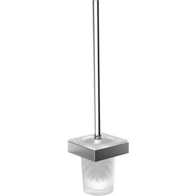 Emco - Ensemble de brosse WC mural avec récipient en verre satiné - Accessoire de salle de bain Emco - Ensemble de brosse WC mural avec récipient en verre satiné - Accessoire de salle de bain