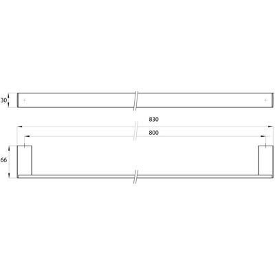 Emco Liaison Handtuchhalter 830 mm chrom - Badaccessoire Emco Liaison Handtuchhalter 830 mm chrom - Badaccessoire