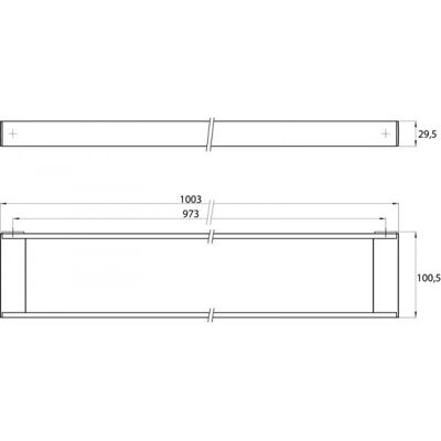 Emco Liaison Handlauf - Zink Chrom - 1003mm - Badezimmer Zubehör Emco Liaison Handlauf - Zink Chrom - 1003mm - Badezimmer Zubehör