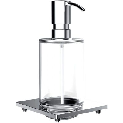 Emco Flüssigseifenspender mit Metallpumpe - Wandmontage - 240ml - Chrom - Badaccessoire Emco Flüssigseifenspender mit Metallpumpe - Wandmontage - 240ml - Chrom - Badaccessoire