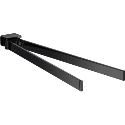 EMCO Black 2-Arm Rotatable Towel Rack - Bathroom Series EMCO Black 2-Arm Rotatable Towel Rack - Bathroom Series
