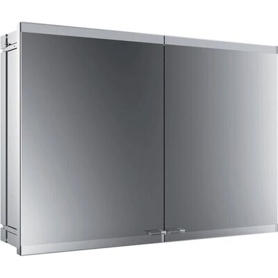 Emco Badezimmer Spiegelkabinet - 2 Türen - 1000mm - Aluminium Emco Badezimmer Spiegelkabinet - 2 Türen - 1000mm - Aluminium
