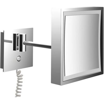Emco Pure LED Kosmetikspiegel - Rechteckig, 3-fach, Chrom Emco Pure LED Kosmetikspiegel - Rechteckig, 3-fach, Chrom
