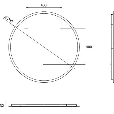 Emco Reine LED-Spiegel - Durchmesser 790mm - Raumsteuerung Emco Reine LED-Spiegel - Durchmesser 790mm - Raumsteuerung