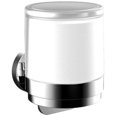 Distributeur de savon liquide rond EMCO - Modèle mural - Verre en cristal satiné - 4321 Distributeur de savon liquide rond EMCO - Modèle mural - Verre en cristal satiné - 4321
