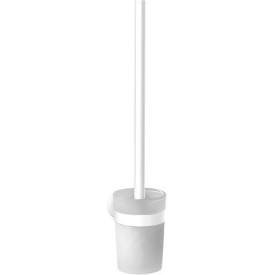 Emco Wall-mounted Satin glass Round Toilet Brush Set - Toilet Type Emco Wall-mounted Satin glass Round Toilet Brush Set - Toilet Type
