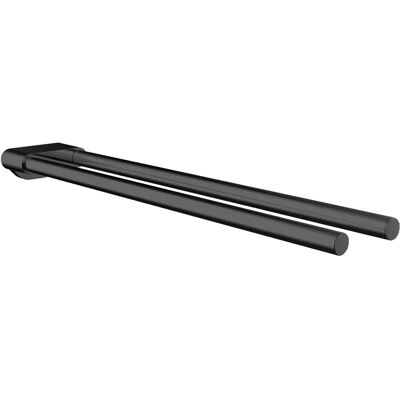 Emco Flow Towel Rail - Black - 2 Arm, 430mm - Towel Rail Emco Flow Towel Rail - Black - 2 Arm, 430mm - Towel Rail