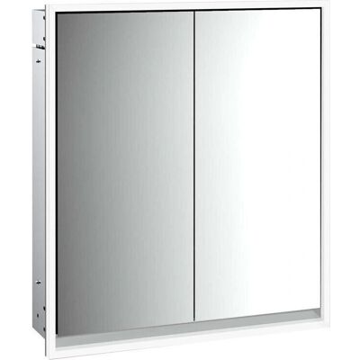 Emco Loft Badezimmerspiegel-Schrank - LED, 2 Türen, Umkehrbare Rückwand, 600mm Emco Loft Badezimmerspiegel-Schrank - LED, 2 Türen, Umkehrbare Rückwand, 600mm