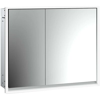 Emco Loft LED-Badezimmerspiegelschrank - 2 Türen, 800mm, Aluminium/Silber Emco Loft LED-Badezimmerspiegelschrank - 2 Türen, 800mm, Aluminium/Silber