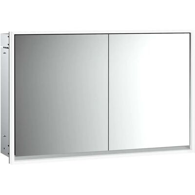 Emco LED-Spiegelschrank - 1200mm, 2 Türen, Aluminium/Spiegel Emco LED-Spiegelschrank - 1200mm, 2 Türen, Aluminium/Spiegel