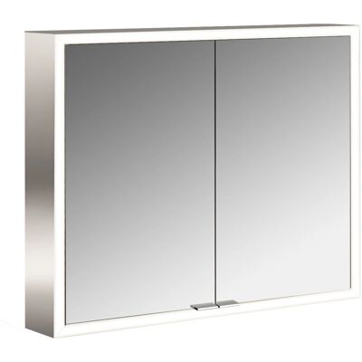 Emco Prime Facelift Spiegelschrank - Aluminium/Weiss - 800mm Emco Prime Facelift Spiegelschrank - Aluminium/Weiss - 800mm