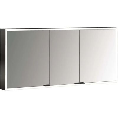 Emco Prime Facelift Badezimmerspiegel-Armatur - 1400mm, 3 Türen, Schwarz Emco Prime Facelift Badezimmerspiegel-Armatur - 1400mm, 3 Türen, Schwarz