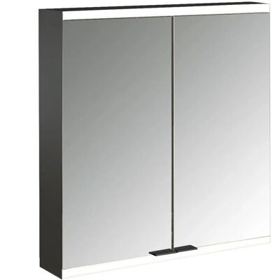 Emco schwarz/spiegel 600mm LED-Badspiegelschrank - Aufputz Emco schwarz/spiegel 600mm LED-Badspiegelschrank - Aufputz
