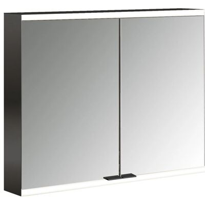 Emco Prime 2 Facelift LED-Spiegelschrank - 800mm, 2 Türen, Schwarz/Spiegel Emco Prime 2 Facelift LED-Spiegelschrank - 800mm, 2 Türen, Schwarz/Spiegel