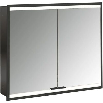 Emco Schwarzes LED-Spiegelschrank 800mm - Badmöbel Emco Schwarzes LED-Spiegelschrank 800mm - Badmöbel