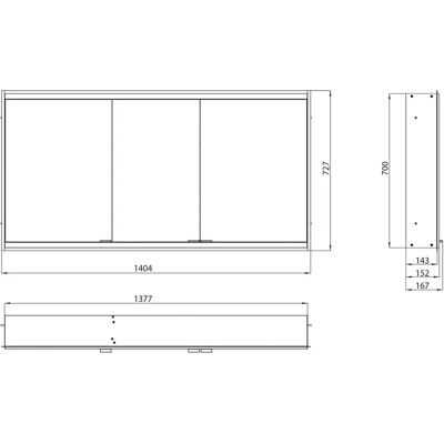 Emco Prime 2 Facelift LED-Spiegelschrank - Wandmontage Emco Prime 2 Facelift LED-Spiegelschrank - Wandmontage