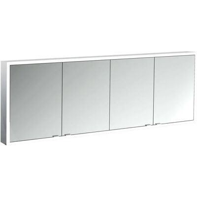 Emco Prime Facelift Badezimmerspiegelkasten - 1800 mm, 4 Türen, Aluminium Emco Prime Facelift Badezimmerspiegelkasten - 1800 mm, 4 Türen, Aluminium