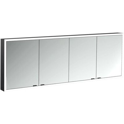 Emco Prime Facelift LED-Spiegelschrank - 1800 mm, 4 Türen, schwarz/spiegel Emco Prime Facelift LED-Spiegelschrank - 1800 mm, 4 Türen, schwarz/spiegel