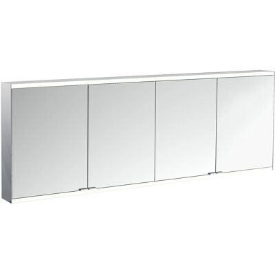 Emco Prime 2 Facelift Spiegelschrank - 2000mm, 4 Türen, Schwarz/Spiegel Emco Prime 2 Facelift Spiegelschrank - 2000mm, 4 Türen, Schwarz/Spiegel