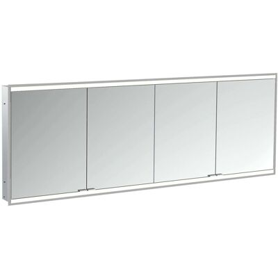 Emco LED-Spiegelschrank - 2000mm, 4 Türen, IP20, Aluminium/Weiß Emco LED-Spiegelschrank - 2000mm, 4 Türen, IP20, Aluminium/Weiß