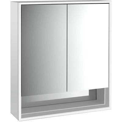 Emco Loft LED Spiegelschrank - 2 Türen, Offenes Fach, 600mm Emco Loft LED Spiegelschrank - 2 Türen, Offenes Fach, 600mm