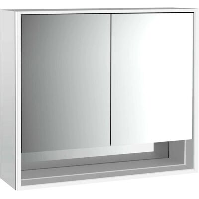 Emco Loft LED-Lichtspiegelschrank - Silber - 2 Türen Emco Loft LED-Lichtspiegelschrank - Silber - 2 Türen