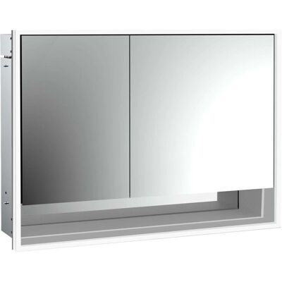 Emco Loft LED-Spiegelschrank - 1000x733mm, 2 Türen, Aluminium Emco Loft LED-Spiegelschrank - 1000x733mm, 2 Türen, Aluminium