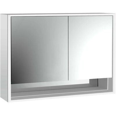 Armoire à Miroir Éclairée Emco Loft - LED, 2 Portes, Compartiment Ouvert - Publicité Armoire à Miroir Éclairée Emco Loft - LED, 2 Portes, Compartiment Ouvert - Publicité