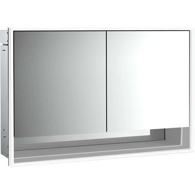 Armario con Espejo Iluminado LED y Estante Inferior - Baño EMCO Armario con Espejo Iluminado LED y Estante Inferior - Baño EMCO