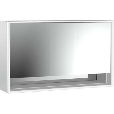 Armario de Espejo Iluminado Loft - 3 Puertas, Estante, 1600mm Armario de Espejo Iluminado Loft - 3 Puertas, Estante, 1600mm