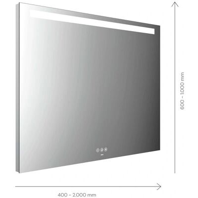 Emco MI 210+ LED-Spiegel - Horizontaler Lichtausschnitt oben - 900mm Höhe Emco MI 210+ LED-Spiegel - Horizontaler Lichtausschnitt oben - 900mm Höhe