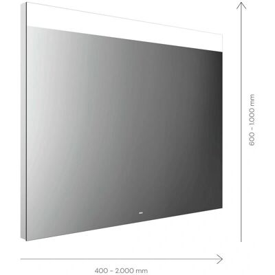 Miroir LED Emco MI 250 - Bande lumineuse large - Interrupteur sensoriel - 800mm - Publicité Miroir LED Emco MI 250 - Bande lumineuse large - Interrupteur sensoriel - 800mm - Publicité