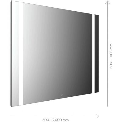 Miroir LED Emco MI 500 - Capteur, Lumière Ajustable, Design Moderne - Publicité Miroir LED Emco MI 500 - Capteur, Lumière Ajustable, Design Moderne - Publicité