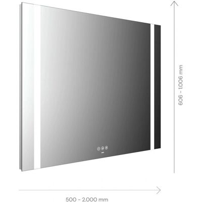 Miroir lumineux Emco MI 500+ - Miroir de salle de bain avec contrôle tactile - Publicité Miroir lumineux Emco MI 500+ - Miroir de salle de bain avec contrôle tactile - Publicité