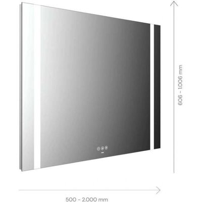 Emco MI 500+ LED-Spiegelschrank - Touch-Bedienfeld, 1900mm breit Emco MI 500+ LED-Spiegelschrank - Touch-Bedienfeld, 1900mm breit