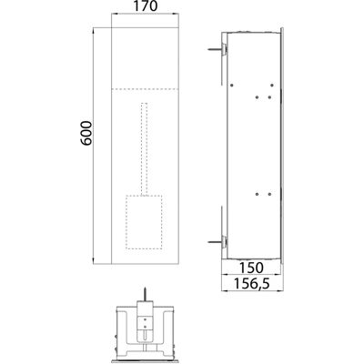 Emco WC-Modul asis pure - Alpiner-Weiß - Glasfront - Links Scharnier - Unterputz Emco WC-Modul asis pure - Alpiner-Weiß - Glasfront - Links Scharnier - Unterputz